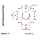 Chain and Sprocket Set compatible for Triumph Sprint Sport LC 900 1997 chain DID 530 ZVM-X 110 open 17/43