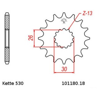 Kettensatz geeignet fr Triumph Thunderbird Sport 900 99-00 Kette DID 530 ZVM-X 114 offen 18/43