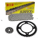 Chain and Sprocket Set compatible for Yamaha XV125 Virago 97-01 chain DID 520 VX3 114 open 13/47