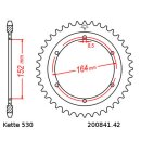 Chain and Sprocket Set compatible for Yamaha SR 500 78-90 chain DID 530 ZVM-X 102 open 16/42