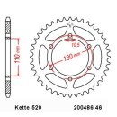 Chain and Sprocket Set compatible for Yamaha FZ6 Fazer 04-09 CONVERSION chain DID 520 VX3 118 open 16/46