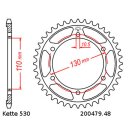 Kettensatz geeignet für Yamaha YZFR6 03-05 CONVERSION Kette DID 530 VX3 116 offen16/48