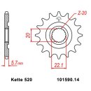 Chain and Sprocket Set compatible for Yamaha WR250F 10-15 Chain DID 520 ZVM-X 114 open 14/47