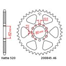 Chain and Sprocket Set compatible for Yamaha XT250SE 80-90 Chain DID 520 ZVM-X 98 open 15/46