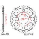 Steel rear sprocket with pitch 530 and 48 teeth JTR1871.46