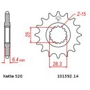 Chain and Sprocket Set compatible for Yamaha YFM700R Raptor 06-19 chain DID 520 VX3 98 open 14/38