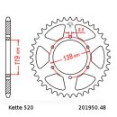 Chain and Sprocket Set compatible for Husaberg FC350 94-95 Chain DID 520 ZVM-X 120 open 14/48