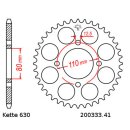 Steel rear sprocket with pitch 630 and 41 teeth JTR333.41