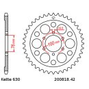 Steel rear sprocket with pitch 630 and 42 teeth JTR818.42