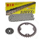 Chain and Sprocket Set Kymco KXR250 04-07 chain DID 520...