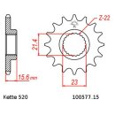 Chain and Sprocket Set compatible for MuZ Skorpion Traveller 660 96-01 chain DID 520 VX3 108 open/15/43