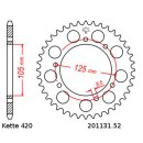 Kettensatz geeignet für Peugeot XP6 50 Supermoto 02-06  Kette RK FB 420 SB 126  offen  BLAU  12/52