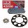 Chain and Sprocket Set compatible for Peugeot XP6 50 Supermoto 02-06  Chain RK FB 420 SB 126  open  BLUE  12/52