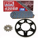 Chain and Sprocket Set Peugeot XR6 50 01-06  Chain RK FB...