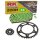 Chain and Sprocket Set compatible for KTM EXC 250 02-03, Chain RK CG520H 118, open, GREEN, 14/48