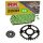 Chain and Sprocket Set compatible for Kymco MXU 50 09-14  Chain RK CG520H 78  open  GREEN  14/30