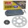 Chain and Sprocket Set compatible for Honda CMX 250 C Rebel 97-03  Chain RK FB520H 108  open  BLUE  14/33