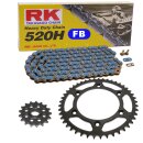 Chain and Sprocket Set KTM EGS 125 93-99  Chain RK FB520H...