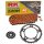Kettensatz geeignet für Aprilia RS 125 Tuono 03-07  Kette RK PC 520 H 104  offen  ORANGE  14/40