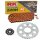 Chain and Sprocket Set compatible for KTM Duke 200 12-13, Chain RK PC520H 114, open, ORANGE, 14/42