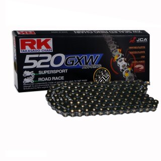RK Racing Chain 520GXW-118 118-Links XW-Ring Chain with Connecting Link 