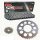 Chain and Sprocket Set compatible for Kawasaki KLV 1000 04-06, Chain RK 525ZXW 112, open, 17/41