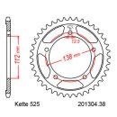 Kettensatz geeignet für KTM Adventure 1190 13-16 Kette RK 525 ZXW 118 offen 17/42