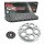 Chain and Sprocket Set compatible for Ducati Multistrada 1200 10-16  Chain RK 525ZXW 108  open  15/40