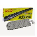 DID X Ring Chain 525VX3 with 98 Links open with Rivet...