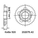 Kettensatz geeignet für Ducati Monster S2R 800 05-07  Kette RK BL 520 GXW 104  SCHWARZ  offen  15/42