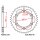 Chain and Sprocket Set compatible for Honda CBR 600 F 01-07 CONVERSION  Chain RK BL 520 GXW 108  BLACK SCALE  open  16/45