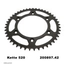 Kettensatz geeignet für KTM SMC 625 05-06  Kette RK BL 520 GXW 118  SCHWARZ  offen  17/40