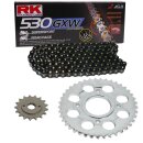 Chain and Sprocket Set Kawasaki GPZ 600 R Ninja 85-90...