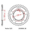 Chain and Sprocket Set compatible for KTM Adventure 950 03-05, Chain RK GB525ZXW 118, open, GOLD, 17/42