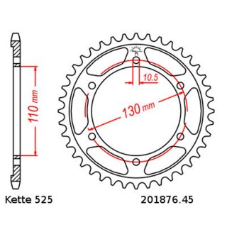 Kettensatz geeignet fr Yamaha YZF-R6 06-20 Kette RK GB 525 ZXW 114 offen GOLD 16/45
