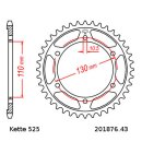 Kettensatz geeignet für Ducati Multistrada 1000 03-06  Kette RK GB 525 ZXW 104  offen  GOLD  15/42
