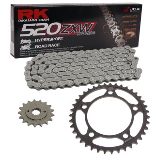 ALU Kettensatz geeignet für BMW S 1000 R 14-18 CONVERSION Kette RK 520 ZXW 120 offen 17/45-ALU