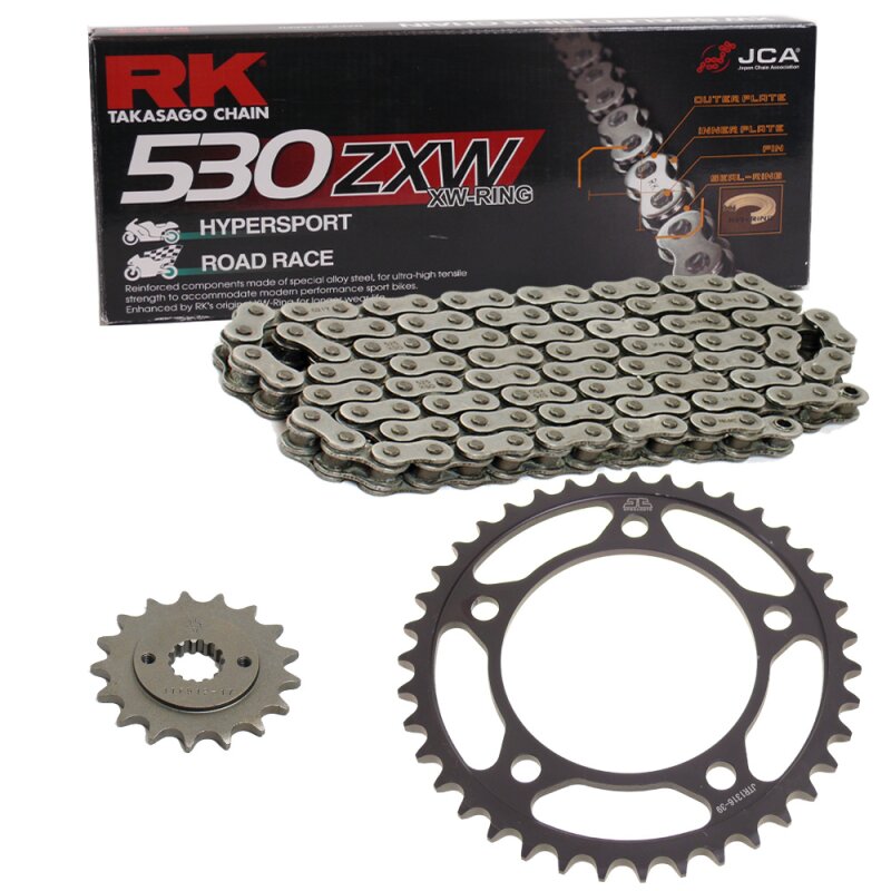 Chain And Sprocket Set Honda Cbf 1000 11 15 Chain Rk 530 Zxw 114 Open