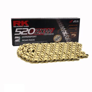 Kettensatz geeignet fr Kawasaki KLX 450 R 07-19 Kette RK GB 520 ZXW 114 GOLD offen 13/50