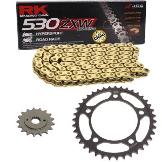 RK Racing Chain GB530GXW 140 140-Links Gold XW-Ring Chain with Connecting Link