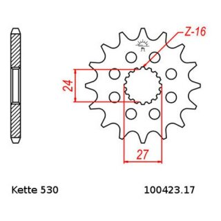 Kettensatz geeignet fr Suzuki GSX-R 1000 09-16  Kette RK GB 530 ZXW 114  GOLD  offen  17/42