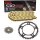 Chain and Sprocket Set compatible for Yamaha YZF R6 99-02  CONVERSION Chain RK GB 530 ZXW 116  GOLD  open  16/48