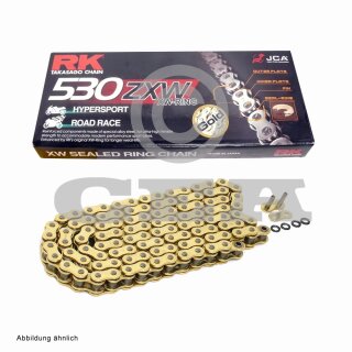 Kettensatz geeignet fr Yamaha FZR 1000 Conversion 89-95  Kette RK GB 530 ZXW 110  GOLD  offen  17/47