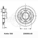 Kettensatz geeignet für Ducati Multistrada 1200 10-16 CONVERSION Kette RK BB 530 GXW 108 BLAU offen 15/40