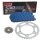 Chain and Sprocket Set compatible for Kawasaki ZZR 1200 02-05, Chain RK BB 530 GXW 112, BLUE, open, 17/44