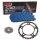 Chain and Sprocket Set compatible for Suzuki GSX 600 F 89-91  Chain RK BB 530 GXW 112  BLUE  open  14/46