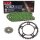 Chain and Sprocket Set compatible for Suzuki RF 600 R 95-96  Chain RK MM 530 GXW 108  GREEN  open  14/42