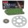 Chain and Sprocket Set compatible for Yamaha XJR 1300 04-06  Chain RK MM 530 GXW 112  GREEN  open  18/39