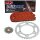 Kettensatz geeignet für Kawasaki ZZR 1100 93-94  Kette RK RR 530 GXW 110  ROT  offen  17/45