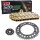 Chain and Sprocket Set compatible for KTM Duke II 640 98-02, Chain RK GB 520 XSO 108, open, GOLD, 17/38